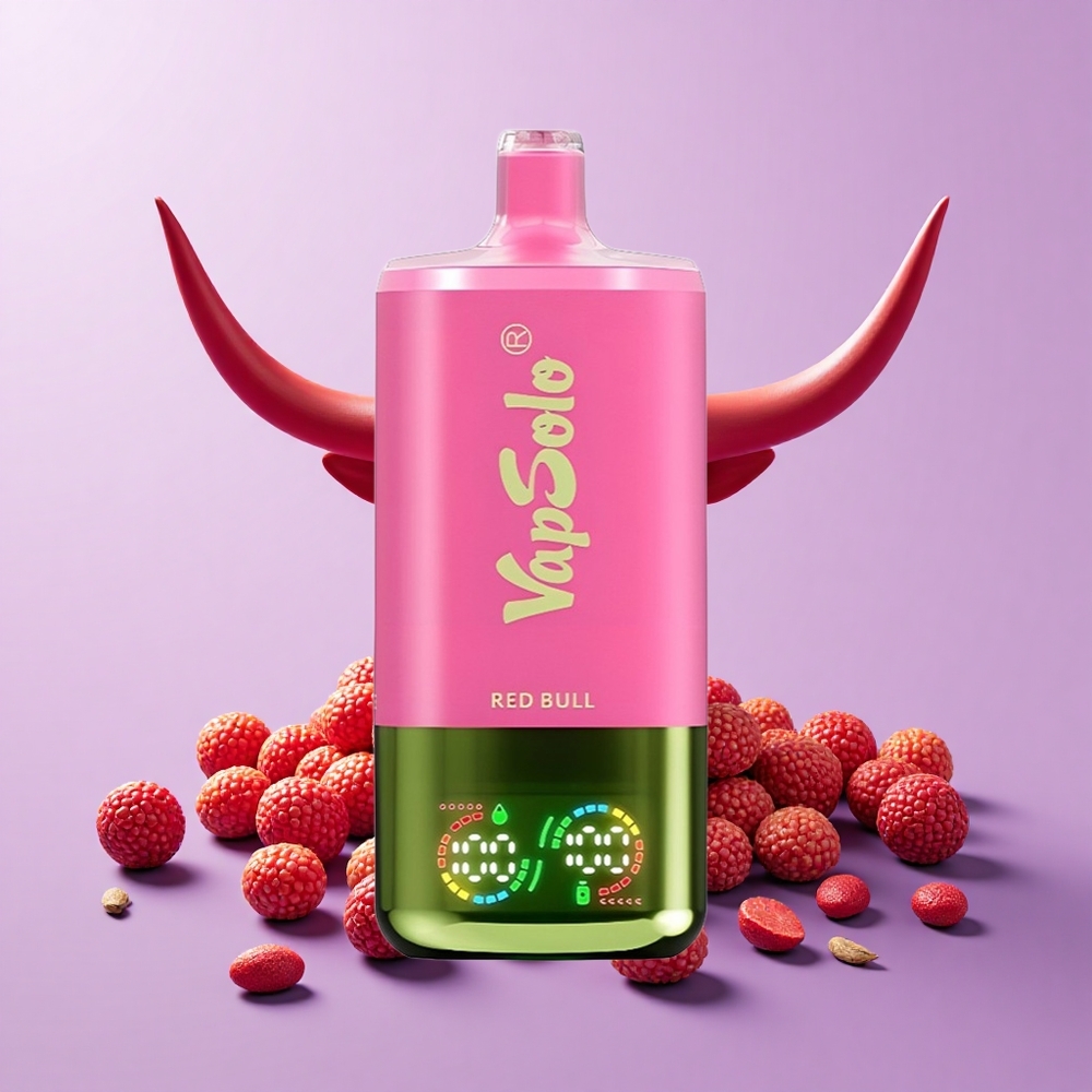 VapSolo Triple 30000 Puff 40ml Minuman Tenaga Lembu Merah 20mg/ml 50mg/ml Type-C
