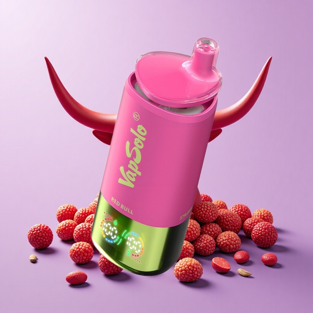 VapSolo Triple 30000 Puff 40ml Minuman Tenaga Lembu Merah 20mg/ml 50mg/ml Type-C