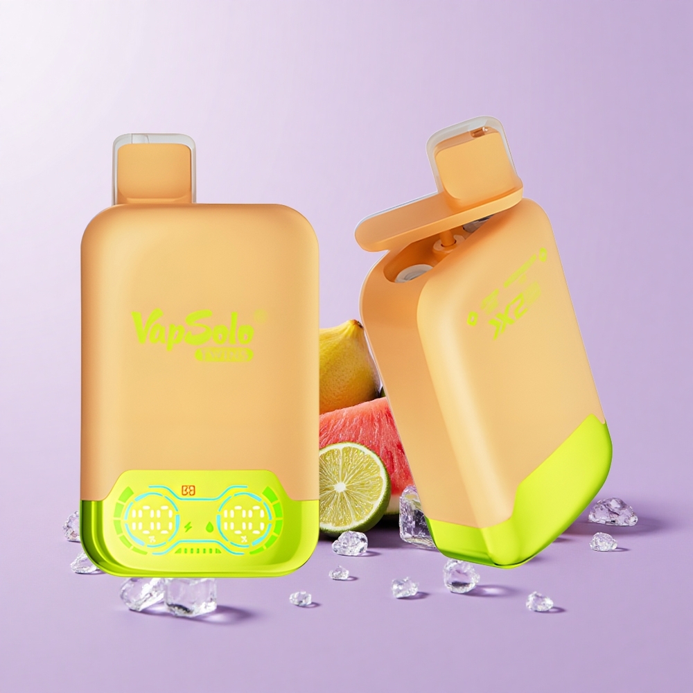 Vapsolo Twins 20000 Puff Vape Sekali Pakai Limau Nipis & Tembikai Salji Ais Kekuatan Nikotin: 20mg/ml, 50mg/ml