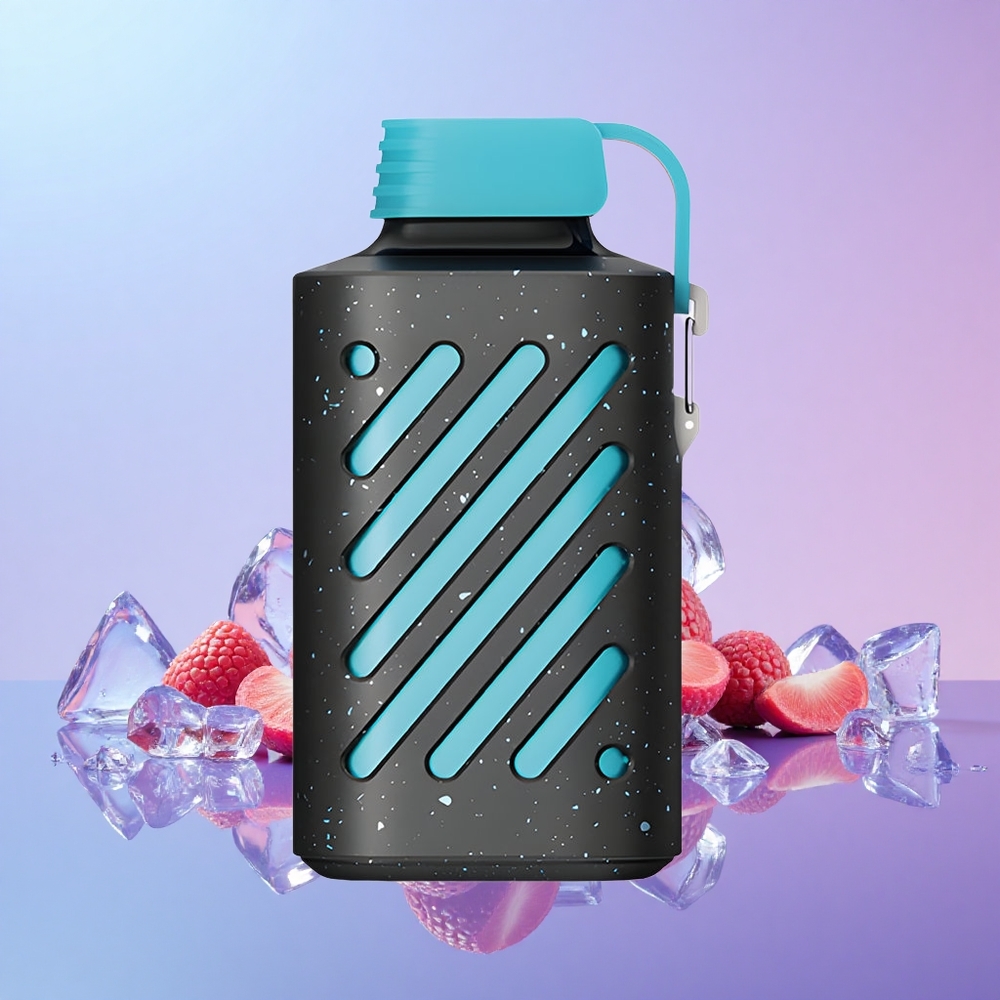 VOZOL GEAR 10000 Vape Sekali Pakai Biru Razz Ais 10000 Hisapan 20ml Kapasiti Cecair 20/50mg/ml Nikotin