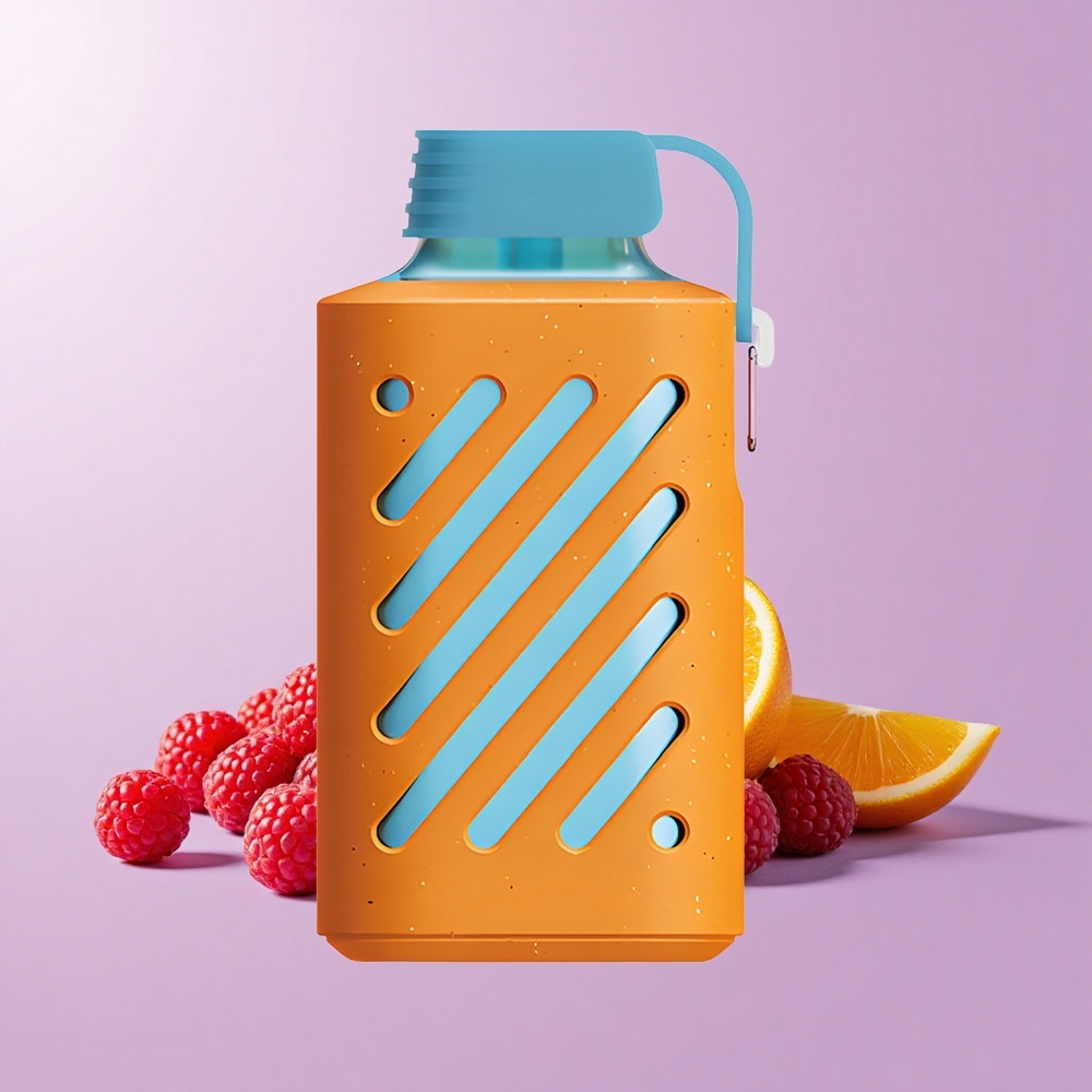 VOZOL GEAR 10000 Vape Sekali Pakai Raspberi Tangerin 10000 Tarikan 20ml Kapasiti Cecair 500mAh Kuasa Bateri