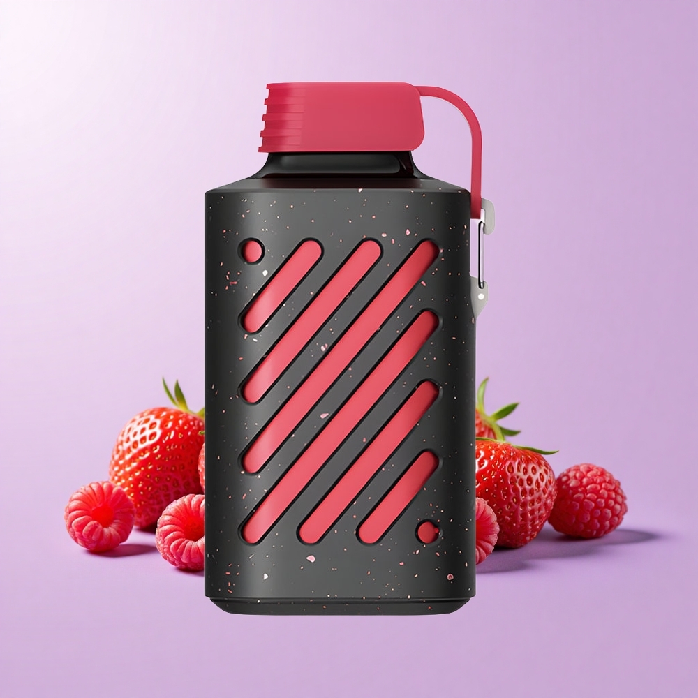 VOZOL GEAR 10000 Vape Sekali Pakai Strawberry Raspberry (Strawberi Raspberi) 10000 Puff 20ml E-Cecair 50mg/ml Nikotin VAMT Mesh Coil