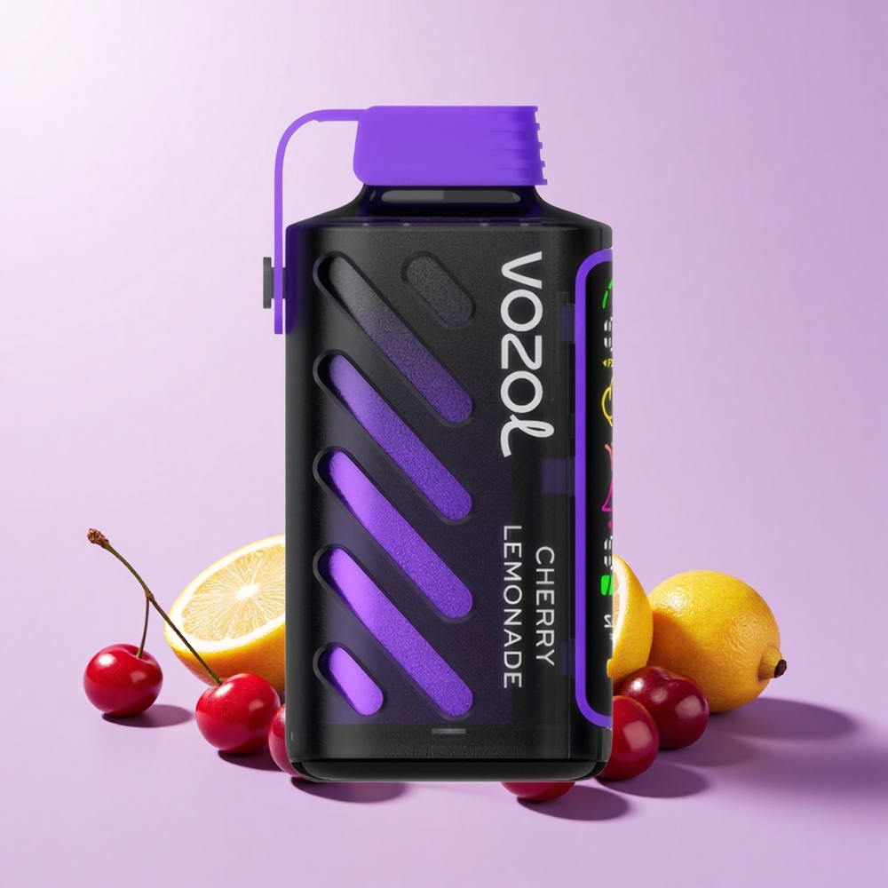 VOZOL Gear Kuasa 20000 Puff Ceri Limun Dual Mesh Coil Skrin Penuh 20mL 50mg