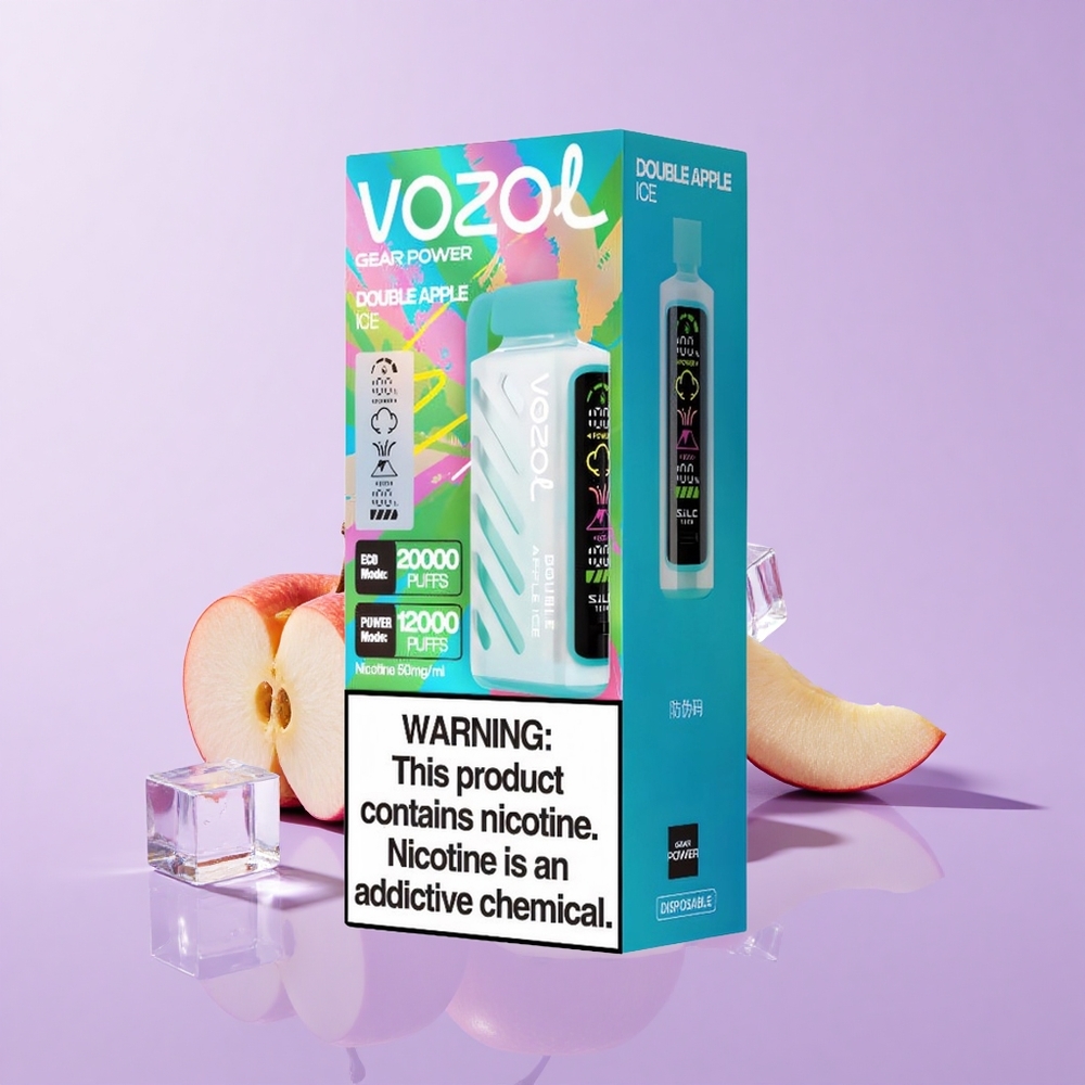 VOZOL Gear Power 20000 Puff Double Epal Ais Teknologi S.i.L.C. Skrin Penuh Dual Mesh Coil 20mL 5%(50mg)