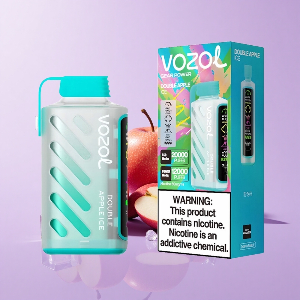 VOZOL Gear Power 20000 Puff Double Epal Ais Teknologi S.i.L.C. Skrin Penuh Dual Mesh Coil 20mL 5%(50mg)
