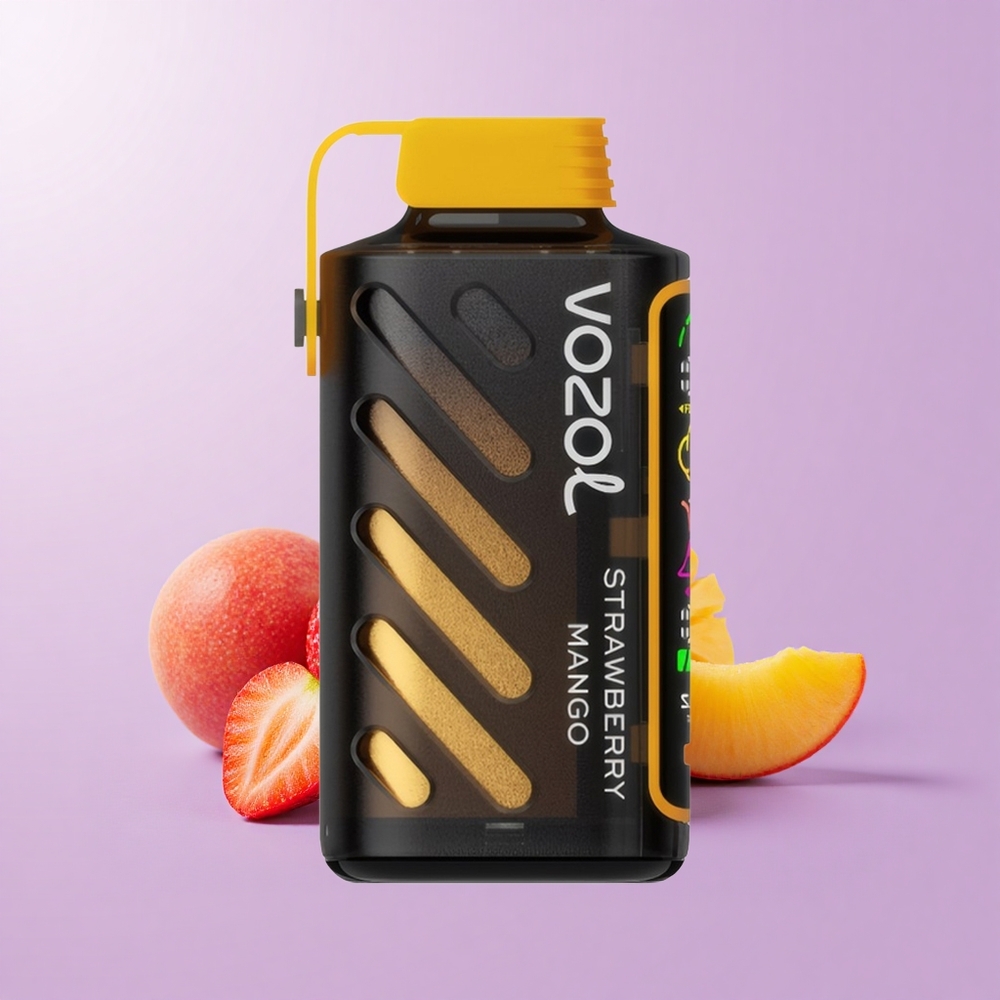VOZOL Gear Power 20000 Puff Dual Mesh Coil Skrin Penuh 20mL 5% Strawberi Mangga