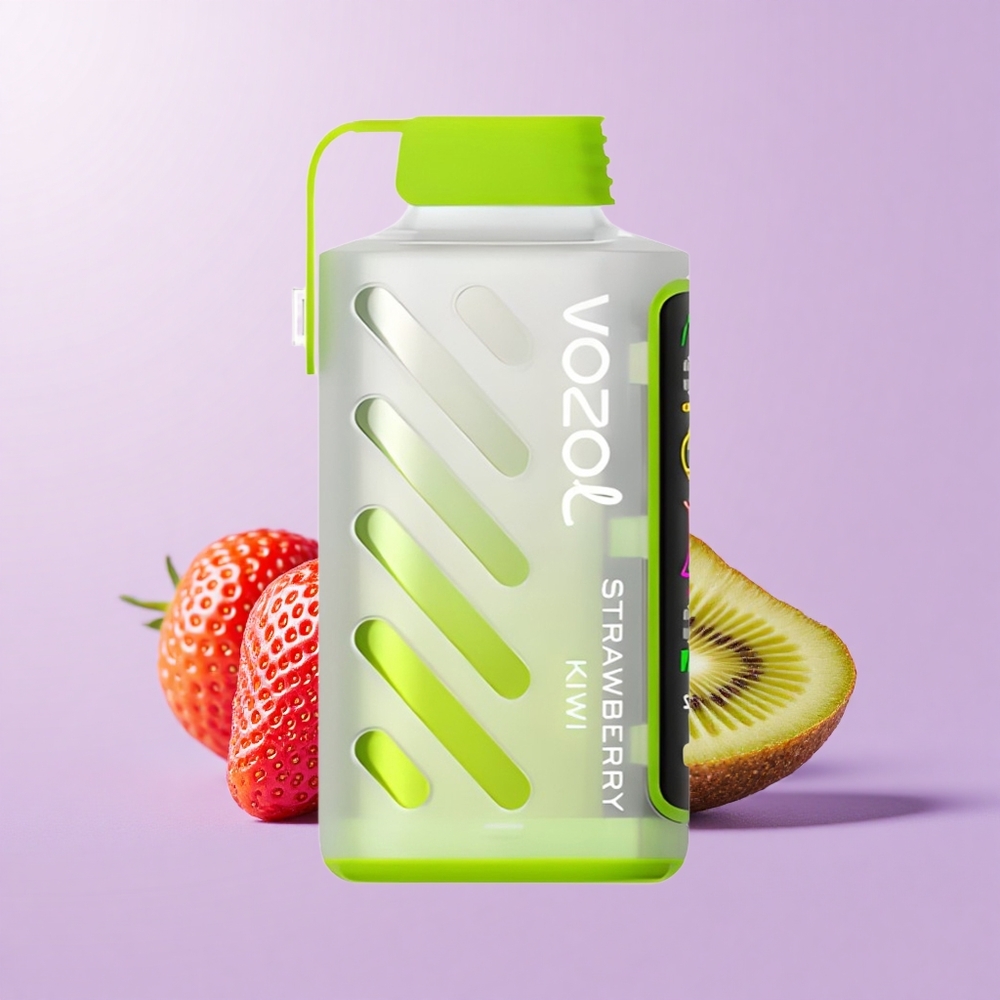 VOZOL Gear Power 20000 Puff Strawberi Kiwi 20mL 5%(50mg) Dual Mesh Coil Full Screen Display S.i.L.C. Tech
