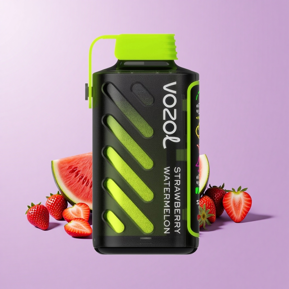 VOZOL Gear Power 20000 Puff Strawberi Tembikai Teknologi S.i.L.C. Skrin Penuh 20mL 5%