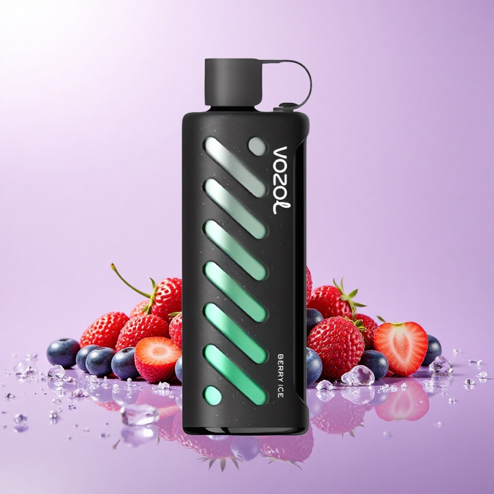 VOZOL Gear Shisha 25000 Hisap Ais Beri 30 Perisa Lembut Chip S.i.L.C Tech Mod Dual Mesh Bateri 1000mAh Nikotin 5mg/ml