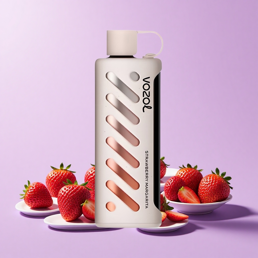 VOZOL Gear Shisha 25000 Hisap Ais Krim Strawberry Margarita 30 Perisa Sedap S.i.L.C Tech Dual Mesh 1000mAh 5mg/ml