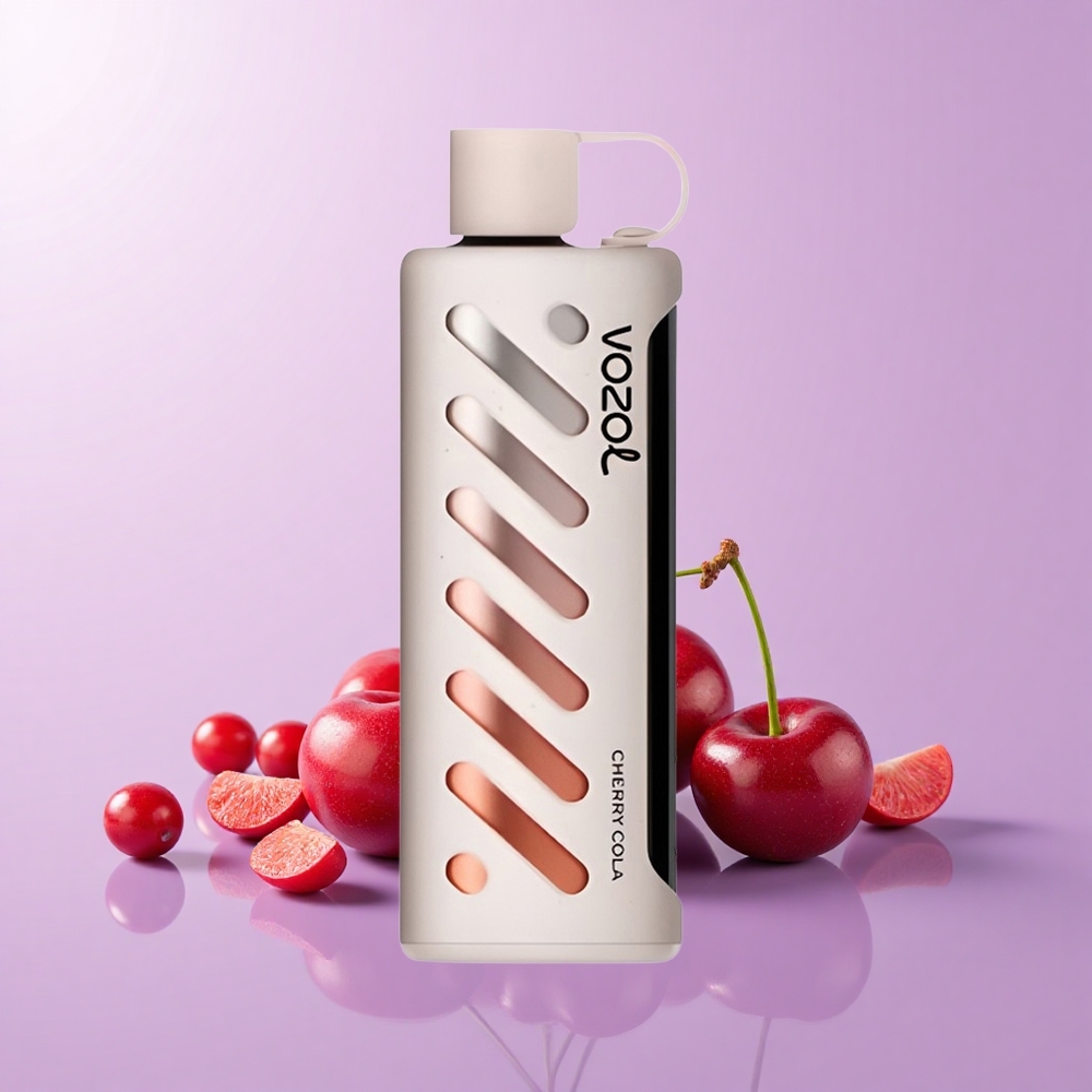 VOZOL Gear Shisha 25000 Hisap Ceri Cola 30 Rasa Lazat S.i.L.C Tech Dual Mesh 1000mAh 5mg/ml