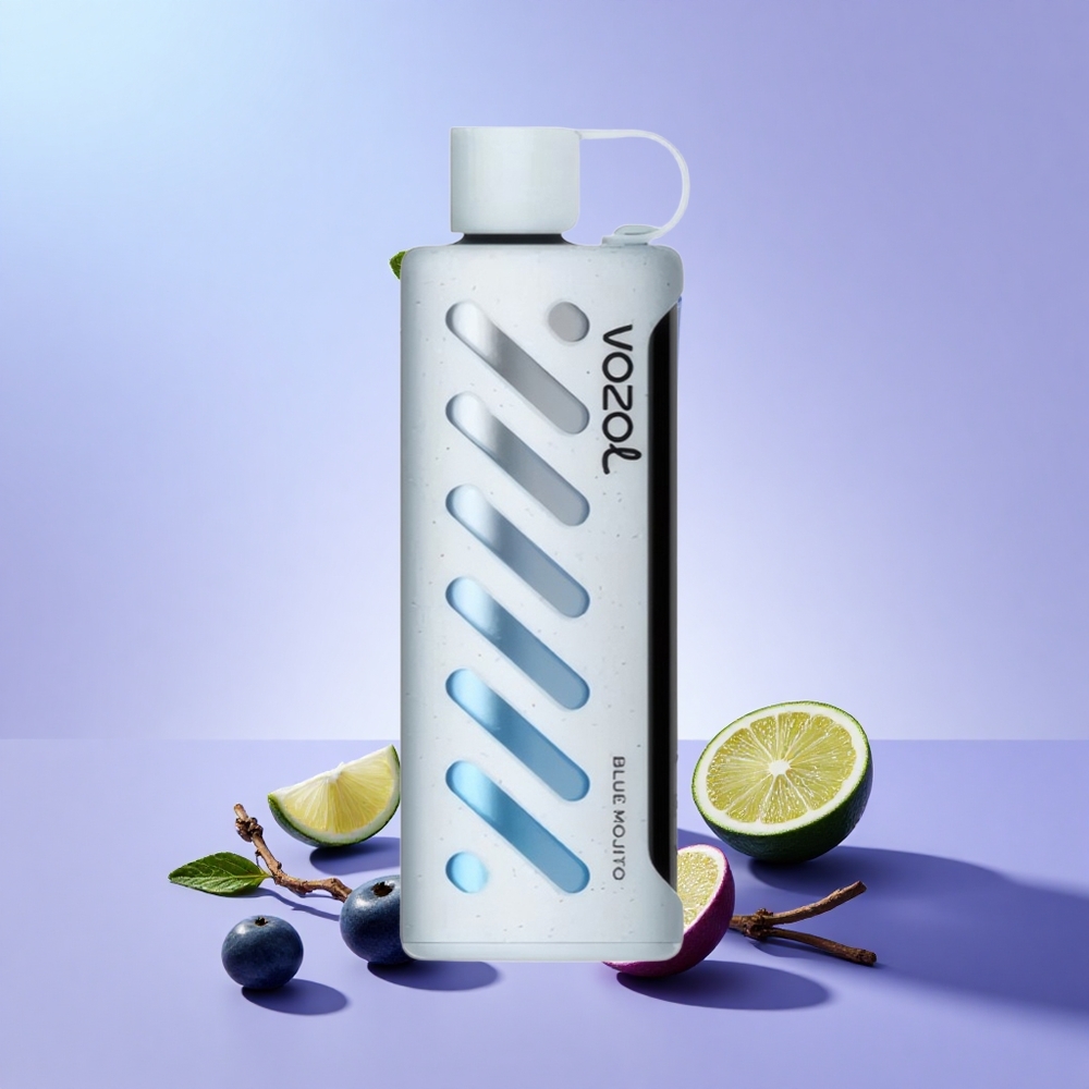 VOZOL Gear Shisha 25000 Hisap Mojito Biru 30 Rasa Sedap S.i.L.C Tech Dwi Mesh Dwi Mod 1000mAh 5mg/ml