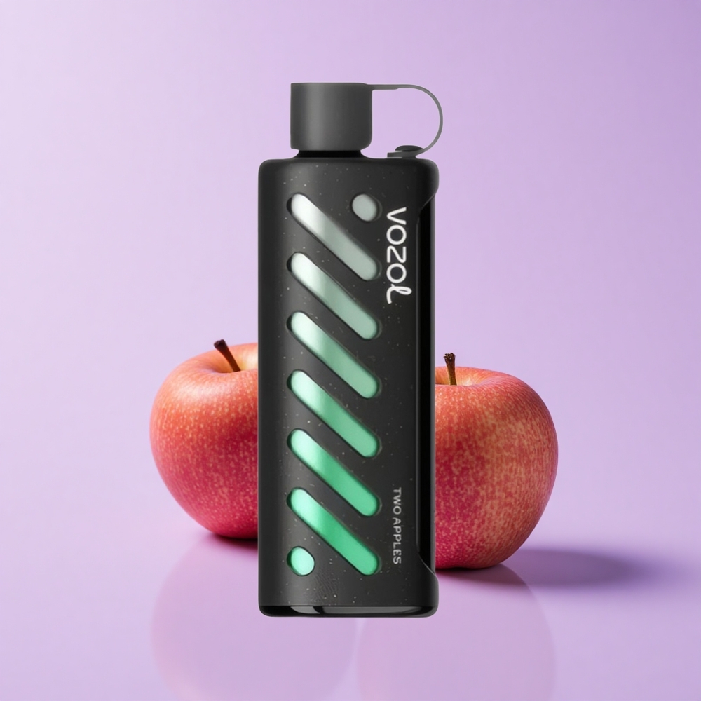 VOZOL Gear Shisha 25000 Tarikan Dua Epal 30 Rasa Lazat S.i.L.C Tech Dual Mesh 1000mAh 5mg/ml