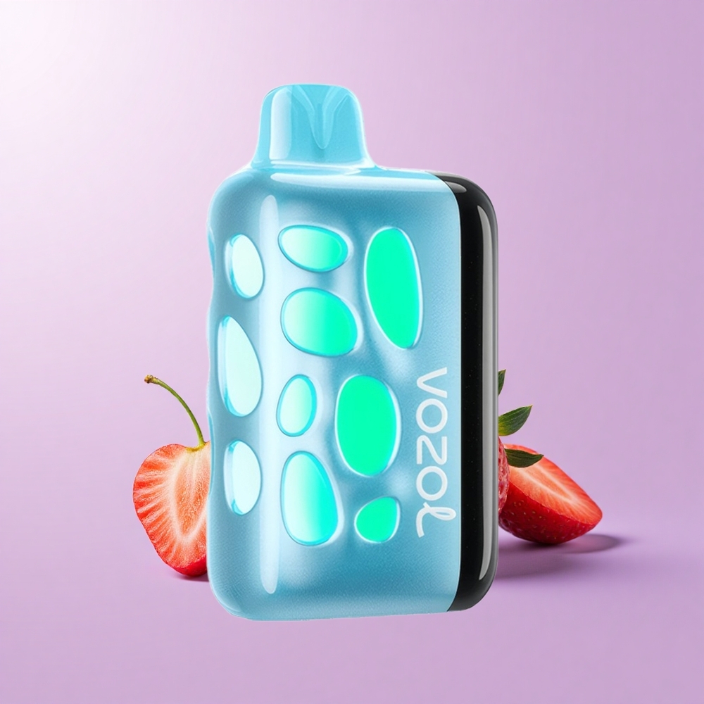 VOZOL RAVE 40000 Ceri Strawberi Reka Bentuk Bersinar 270 Darjah Mod Parti Selari Rentak 20/50mg/ml 1000mAh
