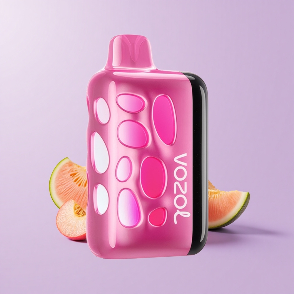 VOZOL RAVE 40000 Strawberi Peach Reka Bentuk Bersinar 270 Darjah Mod Parti Selari Rentak Animasi Vaping Gerhana 20/50mg/ml 1000mAh