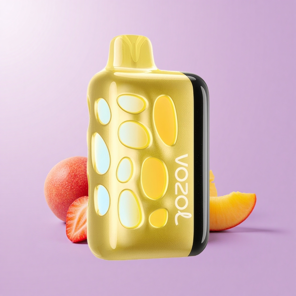 VOZOL RAVE 40000 Vape Pakai Buang Strawberi Mangga 270 Darjah Reka Bentuk Bersinar Mod Parti Selaras Rentak 20/50mg/ml Nikotin 1000mAh Kapasiti Bateri