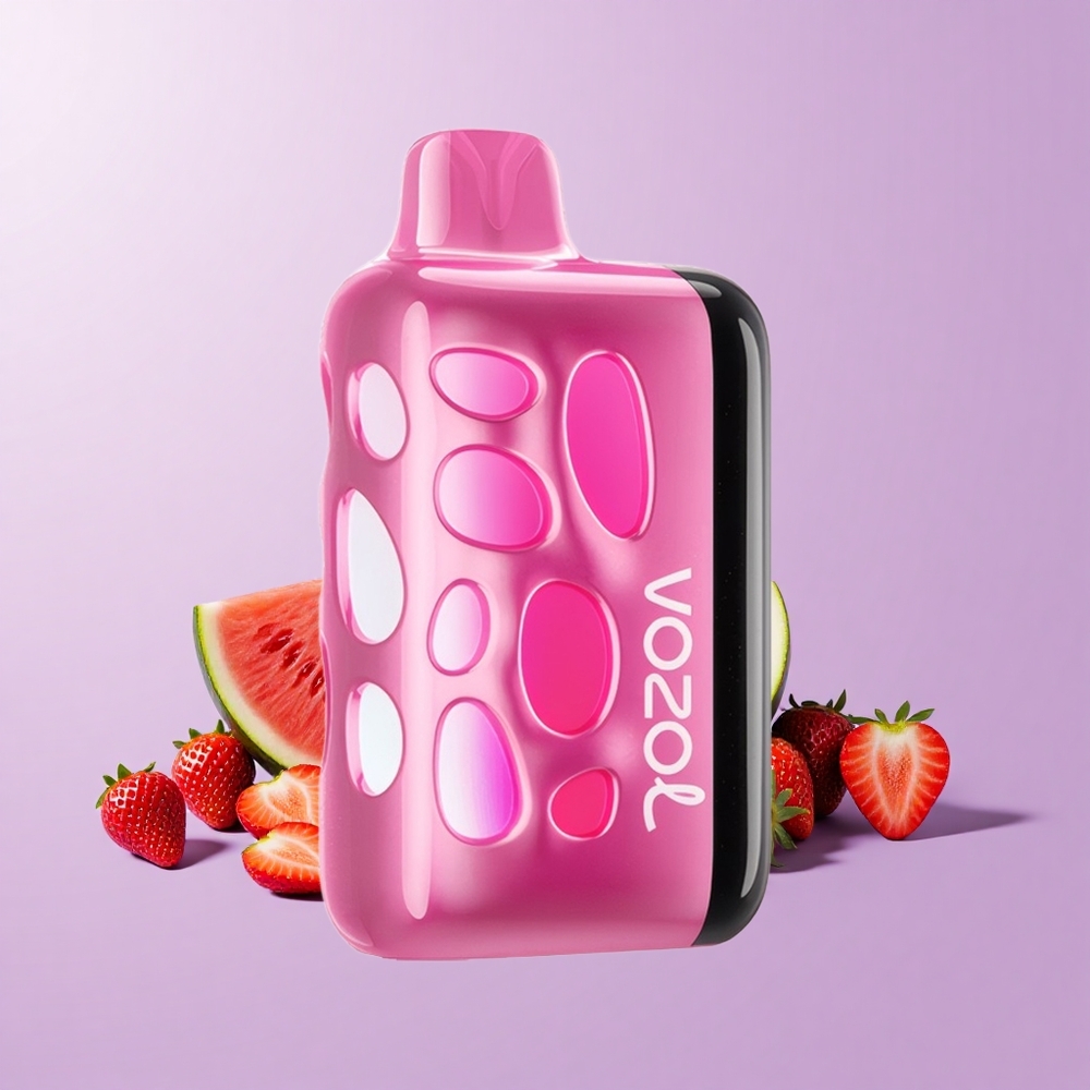 VOZOL RAVE 40000 Vape Sekali Pakai Strawberry Tembikai 20/50mg/ml Nikotin 1000mAh Kapasiti Bateri