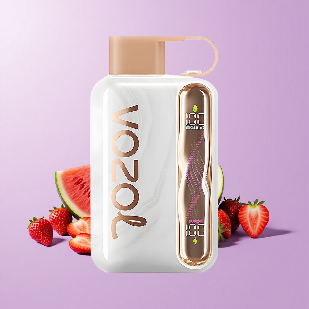 VOZOL STAR 40000 Hisap Vape Pakai Buang Strawberry Tembikai Kapasiti Bateri 1000mAh Tahap Nikotin 20/50mg/ml Port Pengecasan Type-C