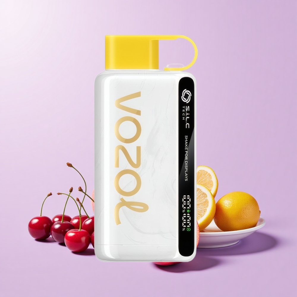 VOZOL STAR 9000/12000 Vape Buah Ceri Peach Limau Kapur Goncang untuk Paparan Teknologi S.i.L.C Perlindungan Mulut 650mAh 0/20/50mg/ml Nikotin