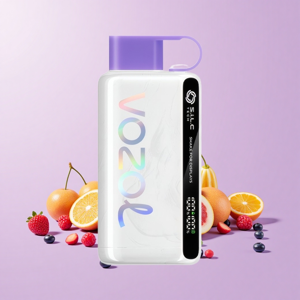 VOZOL STAR 9000/12000 Vape Pakai Buang Gula-gula Pelangi dengan Paparan Goncang, Bateri 650mAh, Nikotin 0/20/50mg/ml