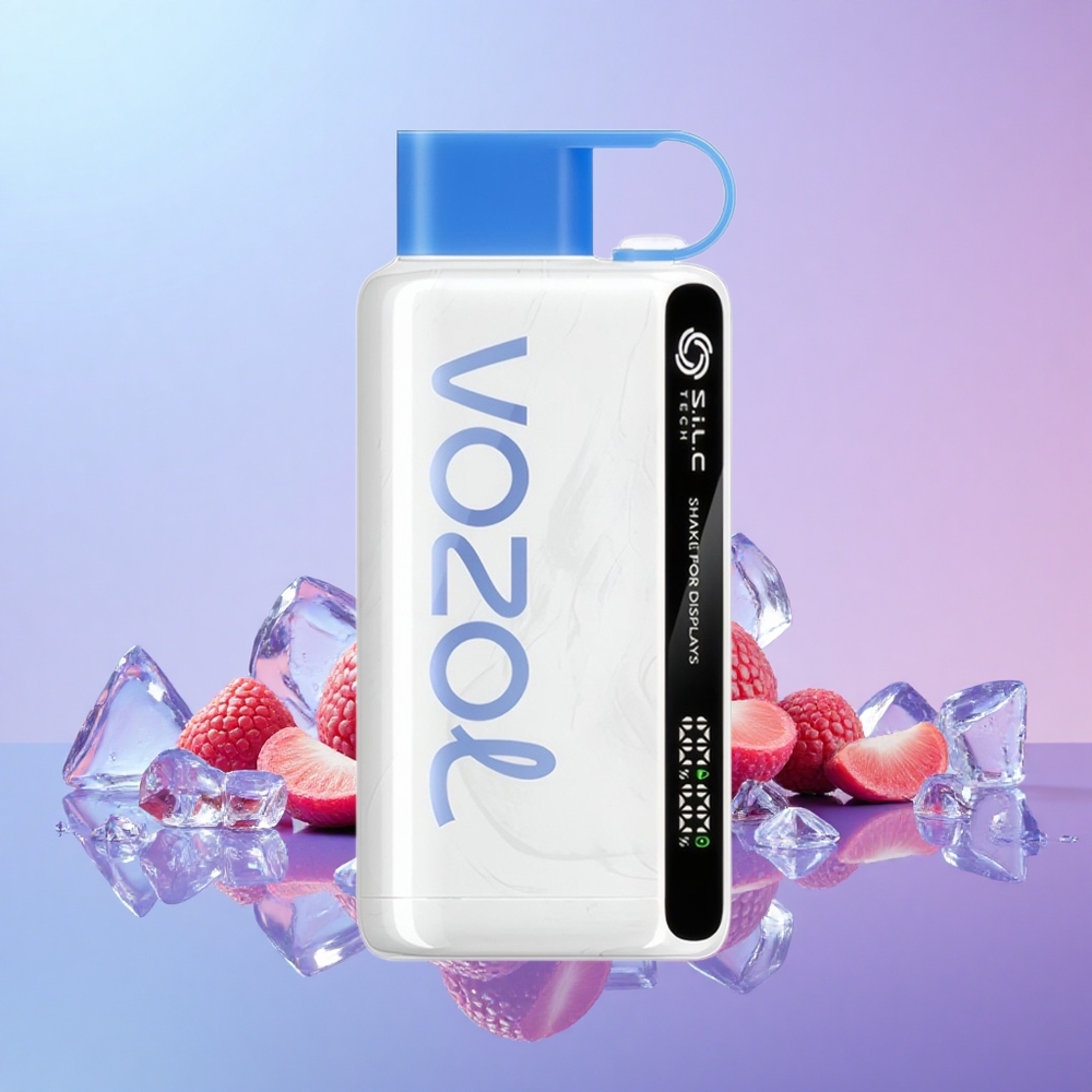 VOZOL STAR 9000/12000 Vape Pakai Buang Rasa Biru Razz Ais dengan Paparan Goyang, Bateri 650mAh, Nikotin 0/20/50mg/ml