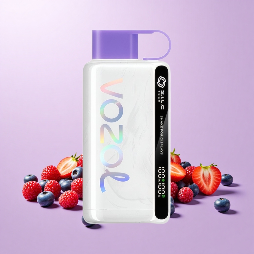 VOZOL STAR 9000/12000 Vape Sekali Pakai Beri Campuran dengan Paparan Goncang, Bateri 650mAh, Nikotin 0/20/50mg/ml