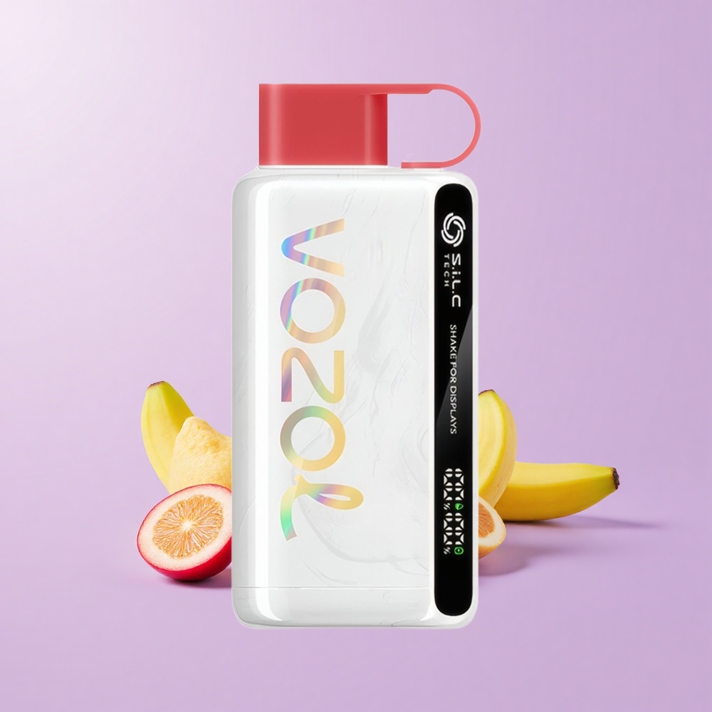 VOZOL STAR 9000/12000 Vape Sekali Pakai Buah Naga Pisang Ceri Gegar Paparan TECH S.i.L.C Perlindungan Mulut Cas 30% Pantas 650mAh Kapasiti Bateri