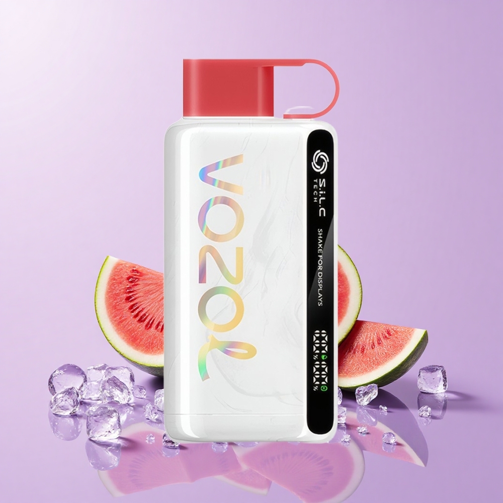 VOZOL STAR 9000/12000 Vape Sekali Pakai Tembikai Ais Gegar Paparan Teknologi S.i.L.C Perlindungan Mulut Caj Pantas 650mAh 0/20/50mg/ml Nikotin