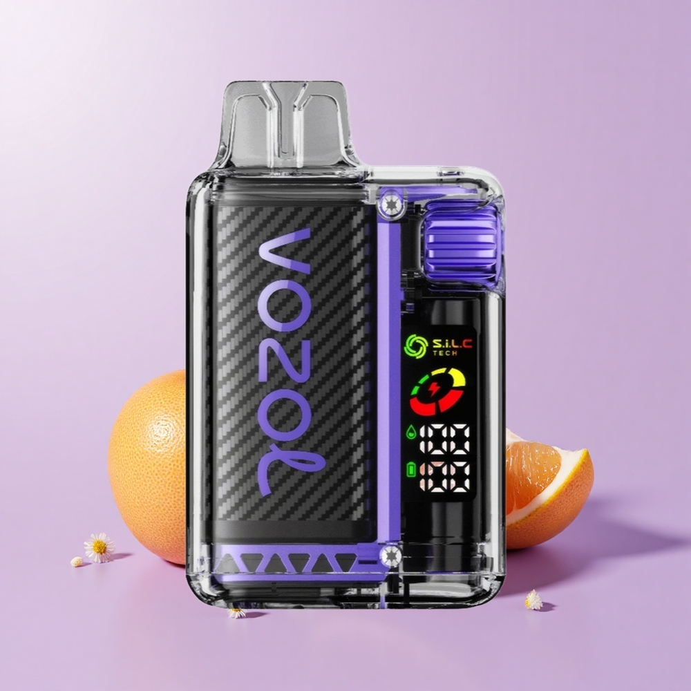 VOZOL Vista 20000 Hisap Bunga Elder Buah Limau Bali Bateri 650mAh Skrin OLED Dwi Mesh S.i.L.C Tech MCU 65% PCR TPD MTL 6-Aras