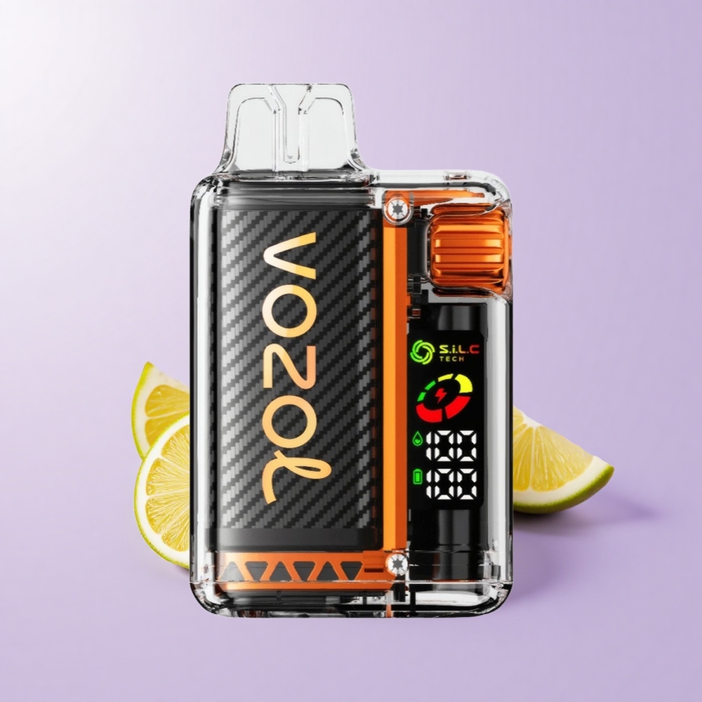 VOZOL Vista 20000 Hisap Lemon Limau Bateri Dicasar 650mAh Skrin OLED Kuasa 6-Aras