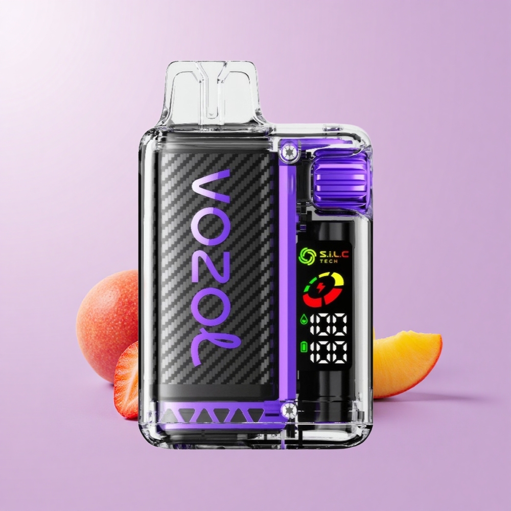 VOZOL Vista 20000 Hisap Mangga Strawberry Bateri 650mAh Kekuatan Nikotin 2% Skrin OLED