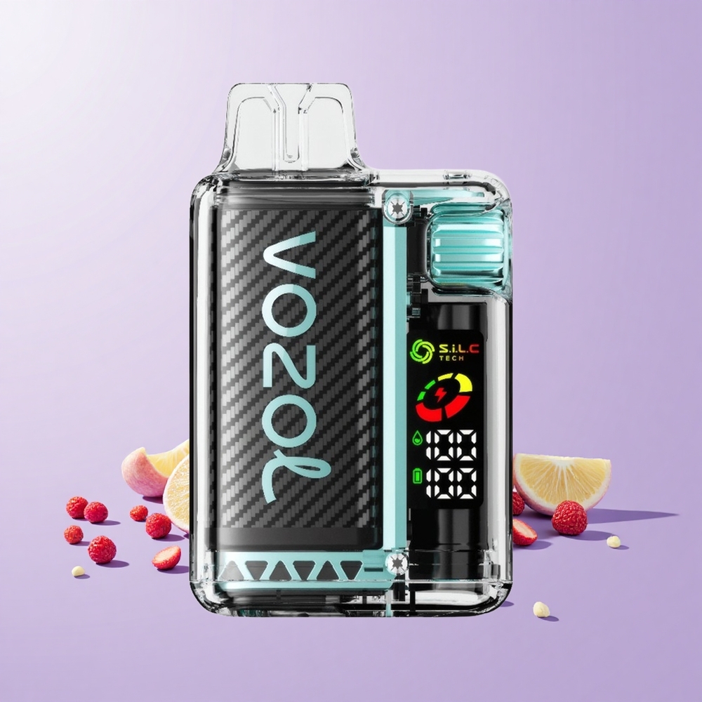 VOZOL Vista 20000 Isap Vape Pudina Miami Bateri 650mAh Kekuatan Nikotin 2% Skrin OLED Gegelung S.i.L.C Tech