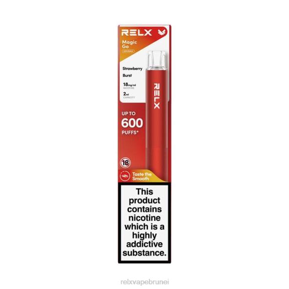 RELX MagicGo ga600 pecah strawberi XT8H37 - Relx Vape Review