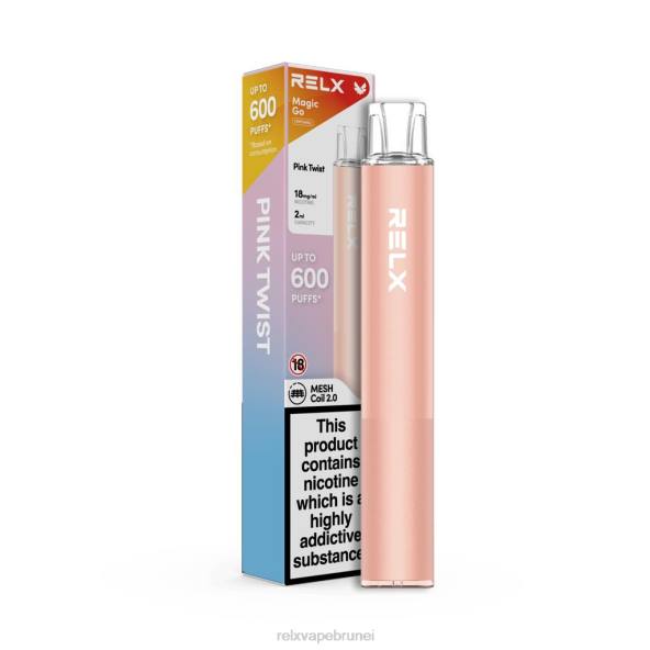 RELX MagicGo ga600 twist merah jambu XT8H49 - Relx Pods Sale