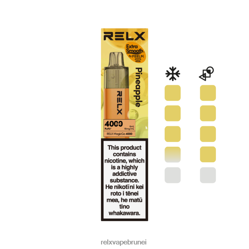 RELX Brunei | nanas RELX MagicGo 4000 vape pakai buang HHT0H21