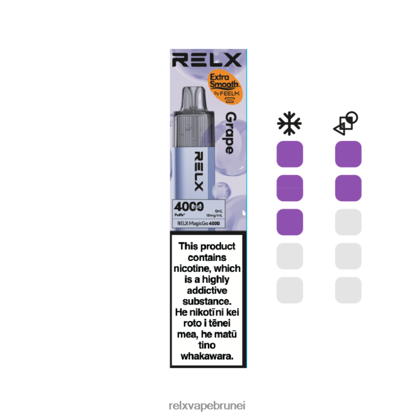 RELX Flavour | anggur RELX MagicGo 4000 vape pakai buang HHT0H26
