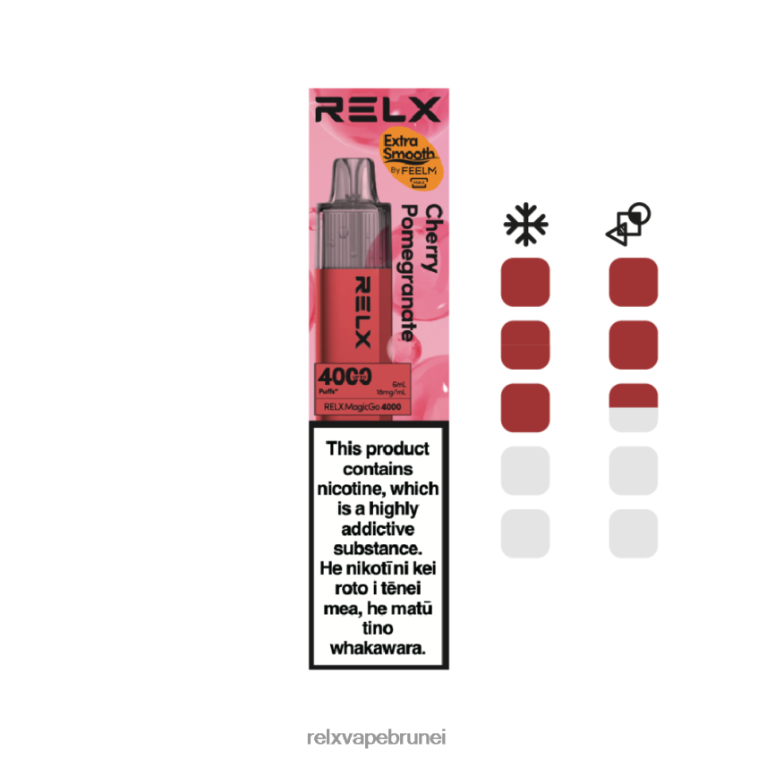 RELX Order Online | buah delima ceri RELX MagicGo 4000 vape pakai buang HHT0H28