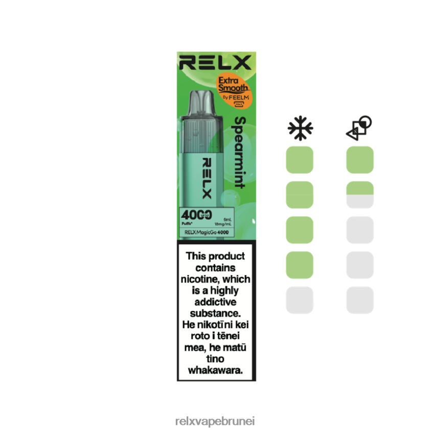 RELX Vape Brunei | spearmint RELX MagicGo 4000 vape pakai buang HHT0H23