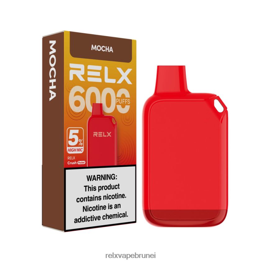 RELX Brunei | mocha RELX Crush Pocket 6000 5% nic tinggi HHT0H225