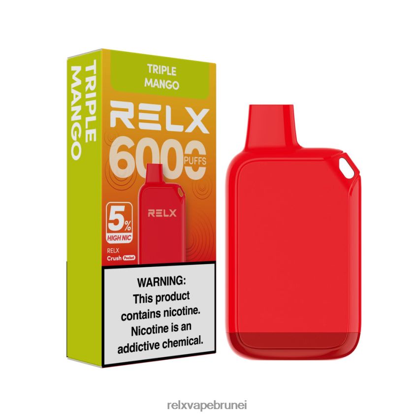 RELX Seri Begawan | mangga tiga kali ganda RELX Crush Pocket 6000 5% nic tinggi HHT0H226