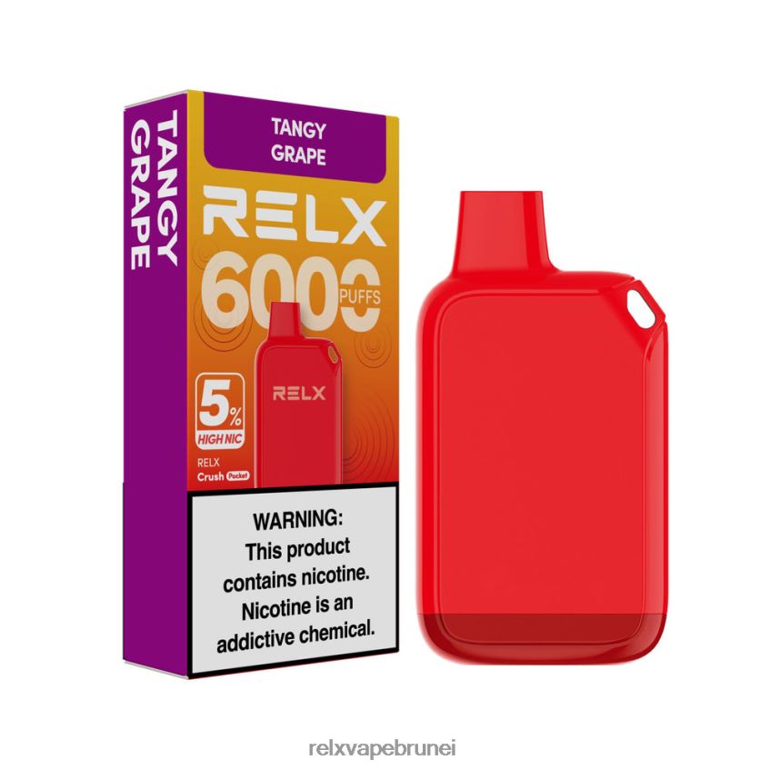 RELX Vape Brunei | anggur masam RELX Crush Pocket 6000 5% nic tinggi HHT0H227