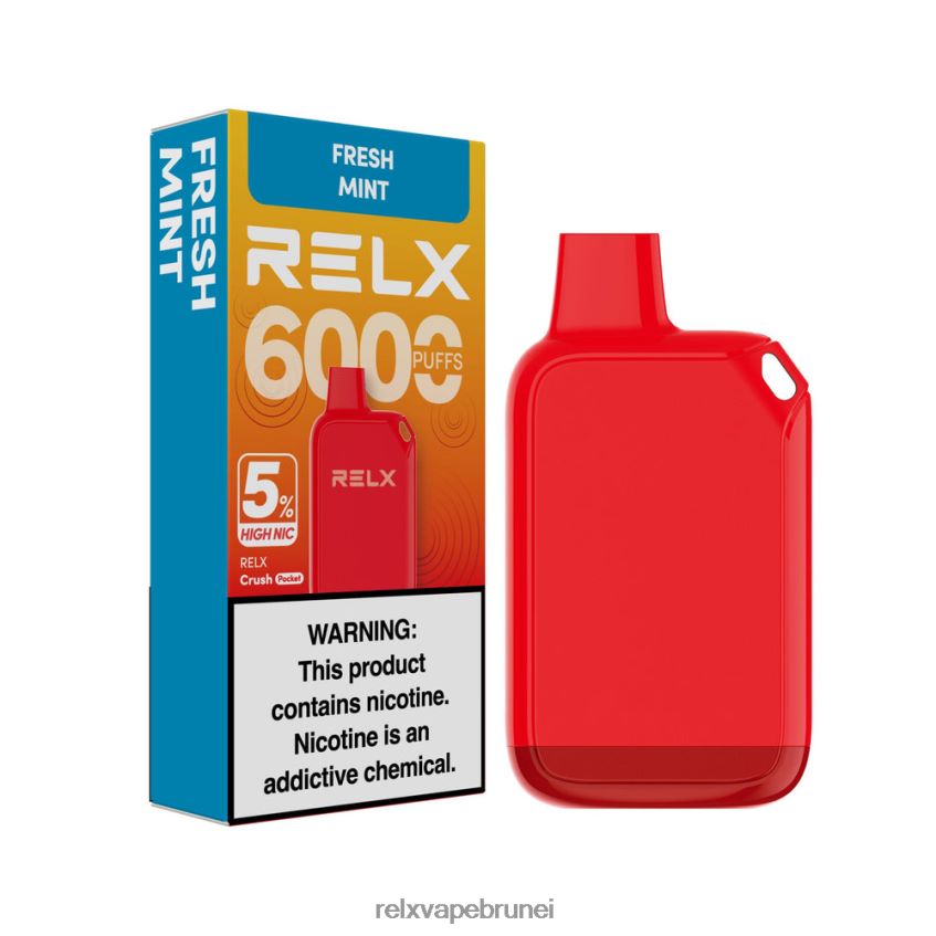 RELX Vape Review | pudina segar RELX Crush Pocket 6000 5% nic tinggi HHT0H229